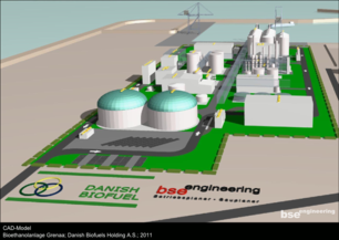 CAD Model Bioethanolanlage Grenaa Danish Biofuels Holding A.S.